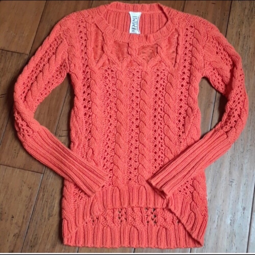 Anthropologie Future Paradise Cable Knit Sweater